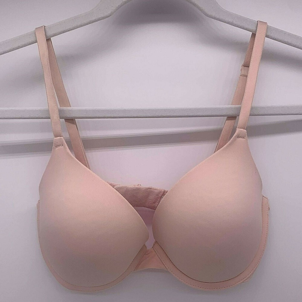 Victoria's Secret Womens Size 32D PINK Wear Everywhere Push Up Bra Light Pink